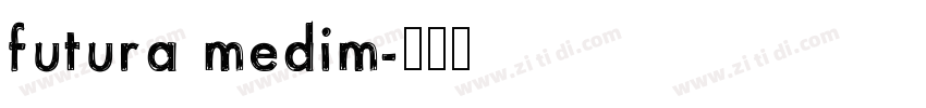 futura medim字体转换